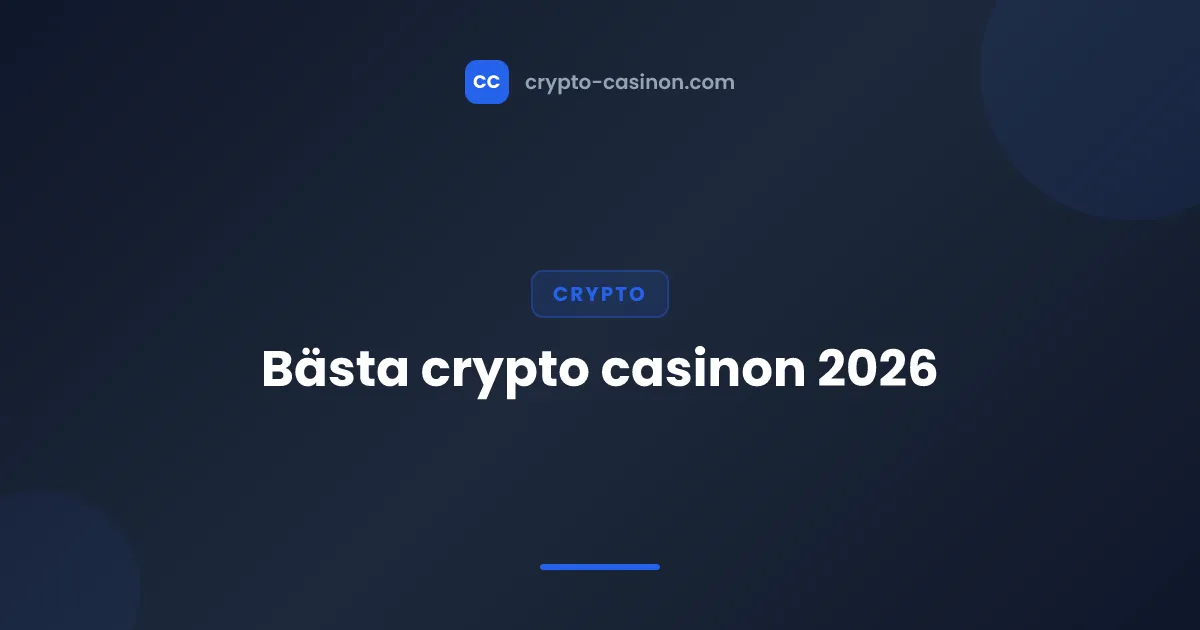Bästa crypto casinon 2026
